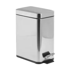   Aqualine Simple Line álló fürdőszobai szemetes 5 l, polírozott rozsdamentes acél GAQ005