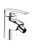 Aqualine ARETA 40 bidet csaptelep, króm, GH465