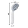 Aqualine Easy kézizuhany 1 funkciós vízsugárral, fehér GYHS10003