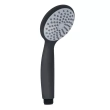   Aqualine Easy kézizuhany 1 funkciós vízsugárral, matt fekete GYHS10004