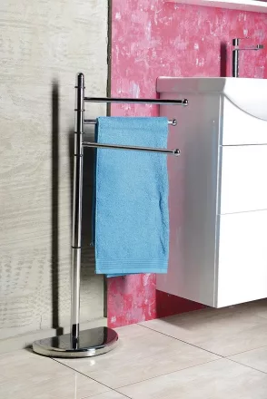 Aqualine Hibiscus álló törölközőtartó állány, króm HI31