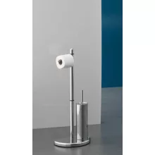   Aqualine Hibiscus álló WC papír és kefetartó, króm HI32