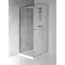   Aqualine Agga zuhanykabin átlátszó üveggel 90x90x185 cm, króm profilszín HLF909Y
