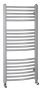 Aqualine Orbit íves fürdőszobai radiátor 45,5x98,6 cm, struktúrált ezüst ILA94E