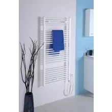   Aqualine Direct-e elektromos fürdőszobai radiátor fűtőpatronnal 45x96 cm, fehér ILE94T