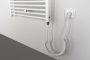 Aqualine Direct-e elektromos fürdőszobai radiátor fűtőpatronnal 45x96 cm, fehér ILE94T