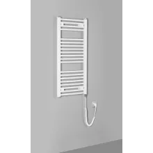   Aqualine Orbit-e elektromos fürdőszobai radiátor fűtőpatronnal 45x96 cm, fehér ILEO94T
