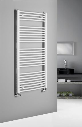 Aqualine Orbit íves fürdőszobai radiátor 600x1320 mm 795W, fehér ILO36T