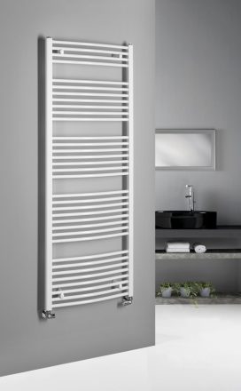 Aqualine Orbit íves fürdőszobai radiátor 60x168 cm, fehér ILO66T