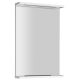 Aqualine Korin polcos tükör 40x70x12 cm LED világítással, fehér KO345S
