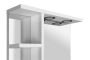Aqualine Korin fali tükör 50x70x12 cm LED világítással és polccal, fehér KO355