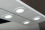 Aqualine Korin LED tükör világítással 60x70x12 cm aljzat kapcsolóval, fehér KO397