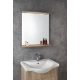 Aqualine Korin polcos tükör LED világítással 60x70x12cm, platina tölgy KO990S