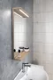 Aqualine Korin polcos tükör LED világítással 50x70 cm, platina tölgy KO995S