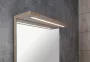 Aqualine Korin polcos tükör LED világítással 50x70 cm, platina tölgy KO995S