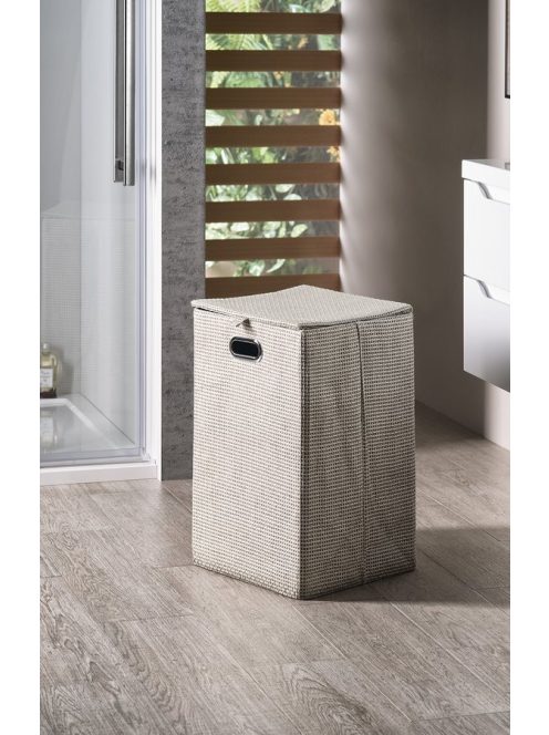 Aqualine Szennyeskosár 35x35x58 cm, szürke, LA3808