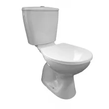   Aqualine Miguel WC kombi alsó kifolyású, öblítőtartállyal, króm dual gombos öblítéssel, LC2258