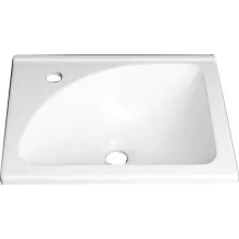   Aqualine Beépíthető öntöttmárvány mosdó 40x32 cm, fehér LM408