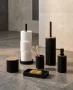 Aqualine Noir álló szappanadagoló, fekete kivitelben