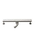Aqualine Műanyag padlóösszefolyó inox ráccsal, 900x110 mm