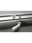 Aqualine Műanyag padlóösszefolyó inox ráccsal, 900x110 mm