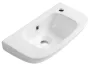 Aqualine Kia kerámia kézmosó 49x25 cm, jobbos/fehér NP405