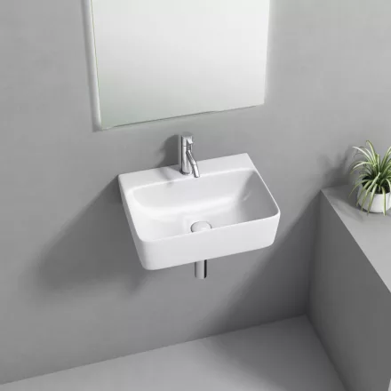 Aqualine Mercy kerámia kézmosó 40x30 cm, fehér kivitelben