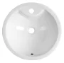 Aqualine Shirpa beépíthető kerámiamosdó 46 cm, fehér kivitelben