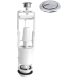 Aqualine WC öblítőszelep duál gombbal többféle típusú WC tartályhoz, króm OVDC001