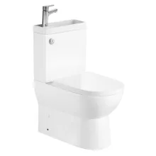   Aqualine Jalta Hygie vario kifolyású monoblokkos WC mosdóval, ülőke nélkül, fehér PB103H