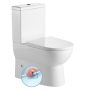 Aqualine Jalta monoblokk WC csésze tartállyal, vario kifolyású, RIMLESS, fehér PB103RW