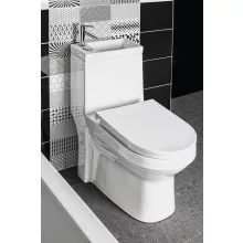 Aqualine Hygie vario kifolyású monoblokkos kerámia WC csésze mosdóval fehér PB104W