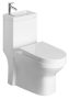 Aqualine Hygie vario kifolyású monoblokkos kerámia WC csésze mosdóval, fehér PB104W