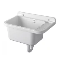   Aqualine Fali kiöntő rakodó felülettel 60x34cm, pvc, fehér PI5060