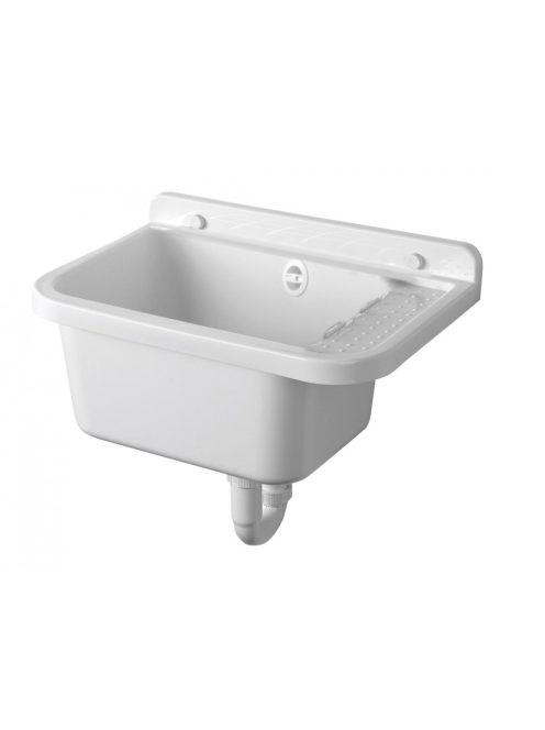 Aqualine Fali kiöntő rakodó felülettel 60x34cm, pvc, fehér PI5060