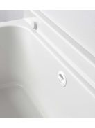 Aqualine Fali kiöntő rakodó felülettel 60x34cm, pvc, fehér PI5060