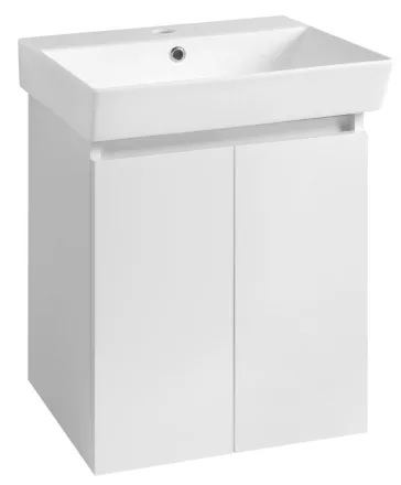 Aqualine Paneda mosdótartó szekrény 45x55x34 cm, fehér kivitelben