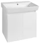 Aqualine Paneda mosdótartó szekrény 55x55x34 cm, fehér kivitelben