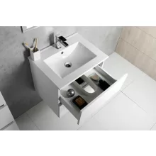  Aqualine Paneda két fiókos mosdótartó szekrény 59,5x55x45,2cm, fehér PN260