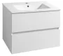 Aqualine Paneda két fiókos mosdótartó szekrény 69,5x55x45,2cm, fehér PN270