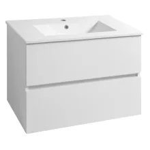   Aqualine Paneda két fiókos mosdótartó szekrény 79,5x55x45,2cm, fehér PN280