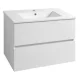 Aqualine Paneda két fiókos mosdótartó szekrény 79,5x55x45,2cm, fehér PN280