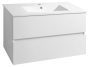 Aqualine Paneda két fiókos mosdótartó szekrény 89,5x55x45,2 cm, fehér PN290