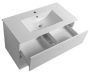 Aqualine Paneda két fiókos mosdótartó szekrény 89,5x55x45,2 cm, fehér PN290