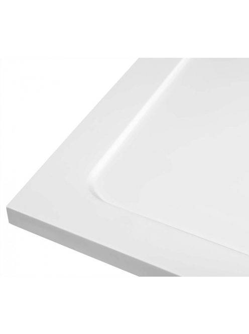 Aqualine Tecmi öntött márvány 100x90 zuhanytálca fehér PQ10090