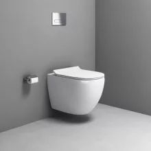 Aqualine Carlo perem nélküli WC örvényes öblítéssel, fehér – PRX.101.851