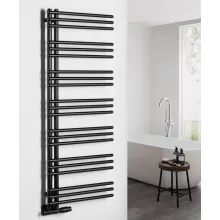   Aqualine Poseidon fürdőszobai acél radiátor 550x1340 mm, matt fekete PS513B