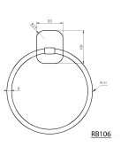 Aqualine RUMBA Törölközőtartó, RB106