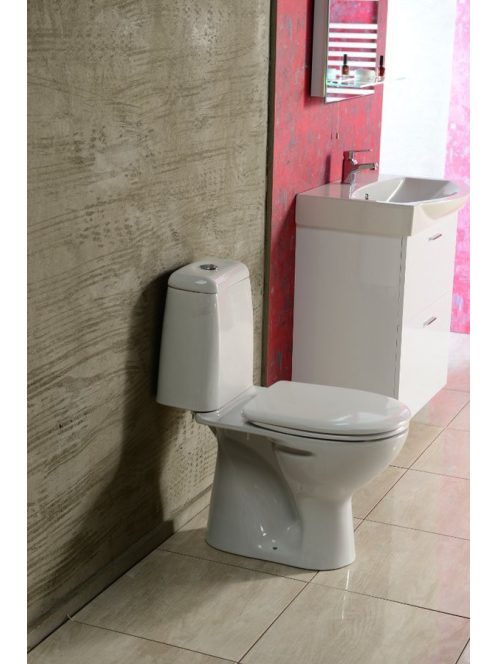 Aqualine Riga monoblokkos wc, tartállyal, mechanikával, hátsó kifolyású
