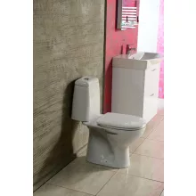   Aqualine Riga monoblokkos WC csésze tartállyal 34,5x76x65 cm, alsó kifolyású, fehér RG801